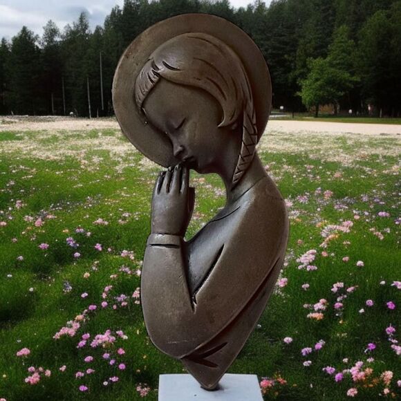 Wild Goose Studio Cast Wall Decor Plaque Madonna of Mercy Virgin Mary Ireland - Picture 1 of 15